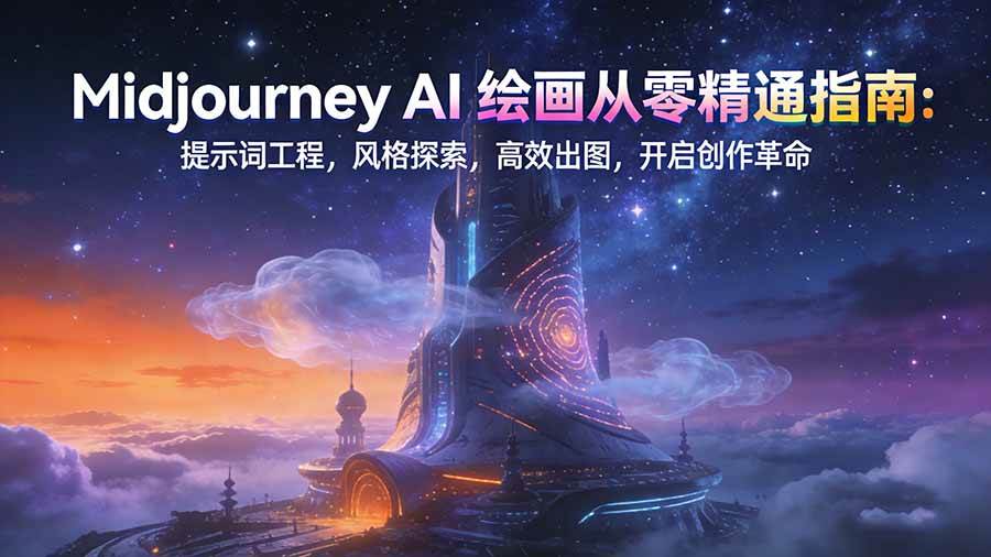 (1.15)Midjourney AI绘画从零精通指南：提示词工程，风格探索，高效出图，开启创作革命