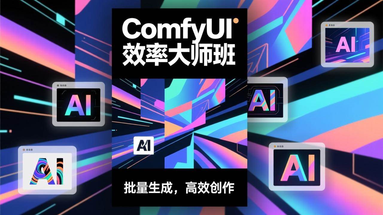 (1.14)ComfyUI效率大师班：工作流搭建，批量生成，将个人AI出图效率提升5-10倍，月接单收入1-3万