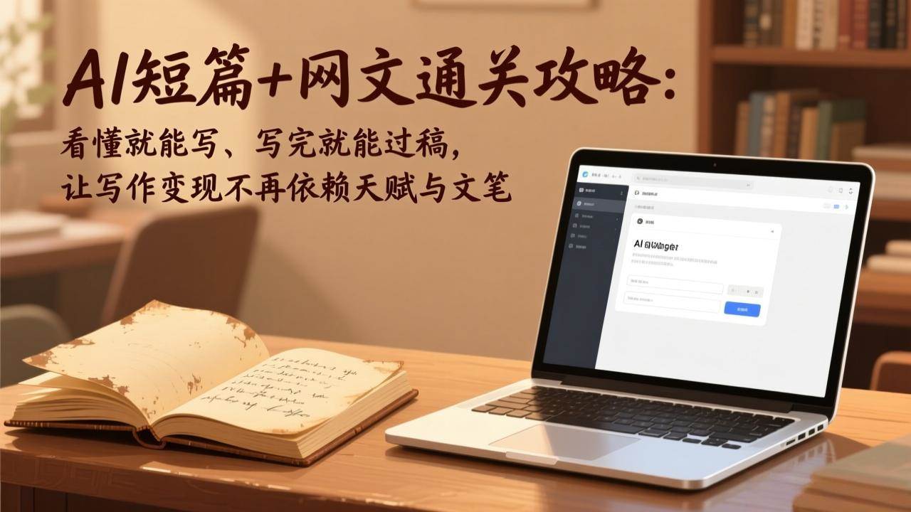 (3.4)AI短篇+网文通关攻略：看懂就能写、写完就能过稿，让写作变现不再依赖天赋与文笔