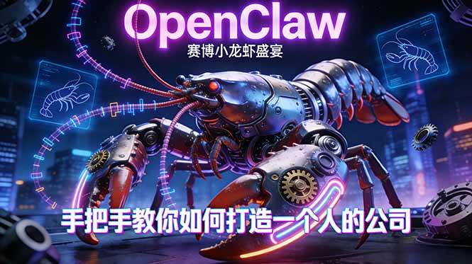 OpenClaw，小龙虾-从产品到爆款的成长之路，手把手教你如何打造个人公司赚钱