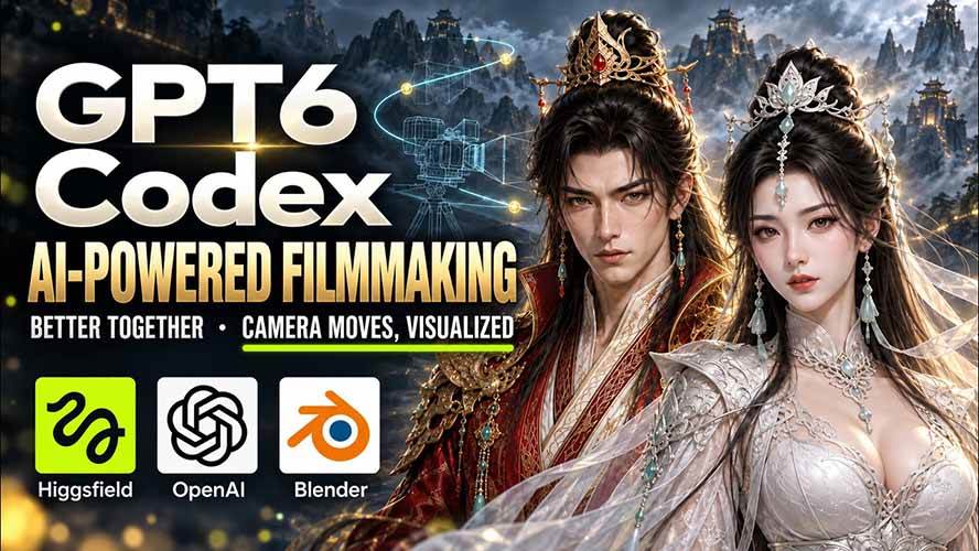 (9.21)GPT-6 Astra×Codex高智能制作视频！联手Higgsfield，运镜可视化实战